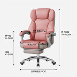 Boss chair, genuine leather computer chair, comfortable for home use, long sitting, nap taking, reclining, office chair, adjustable lumbar support, office chair