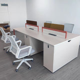Office desk, minimalist modern workstation desk, employee office furniture, staff desk