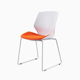 Conference chairs, modern and simple arched office student chairs without armrests, and foldable conference room backrest training chairs