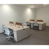 Office desk, minimalist modern workstation desk, employee office furniture, staff desk