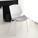 Conference chairs, modern and simple arched office student chairs without armrests, and foldable conference room backrest training chairs