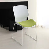 Conference chairs, modern and simple arched office student chairs without armrests, and foldable conference room backrest training chairs
