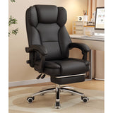 Boss chair, genuine leather computer chair, comfortable for home use, long sitting, nap taking, reclining, office chair, adjustable lumbar support, office chair