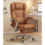 Boss chair, genuine leather computer chair, comfortable for home use, long sitting, nap taking, reclining, office chair, adjustable lumbar support, office chair