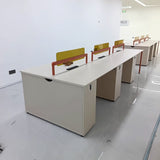 Office desk, minimalist modern workstation desk, employee office furniture, staff desk
