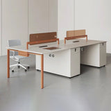 Office desk, minimalist modern workstation desk, employee office furniture, staff desk